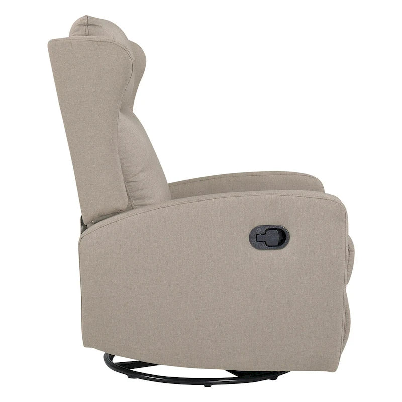 Fauteuil inclinable pivotant à bascule pour salon, pivotant à 360 degrés, fauteuil inclinable moderne réglable avec support lombaire