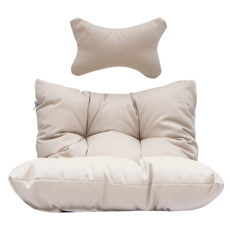 FINCATI Chaise balançoire d'intérieur œuf avec support, Chaise suspendue œuf avec support de 158 kg, Hamac en osier pour patio extérieur avec support