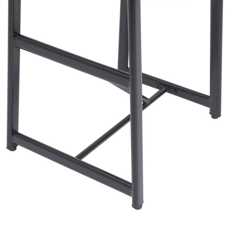 Tabouret de bar 27H - Lot de 3 tabourets de bar ronds en bois avec repose-pieds, assemblage facile, pour salle à manger, cuisine