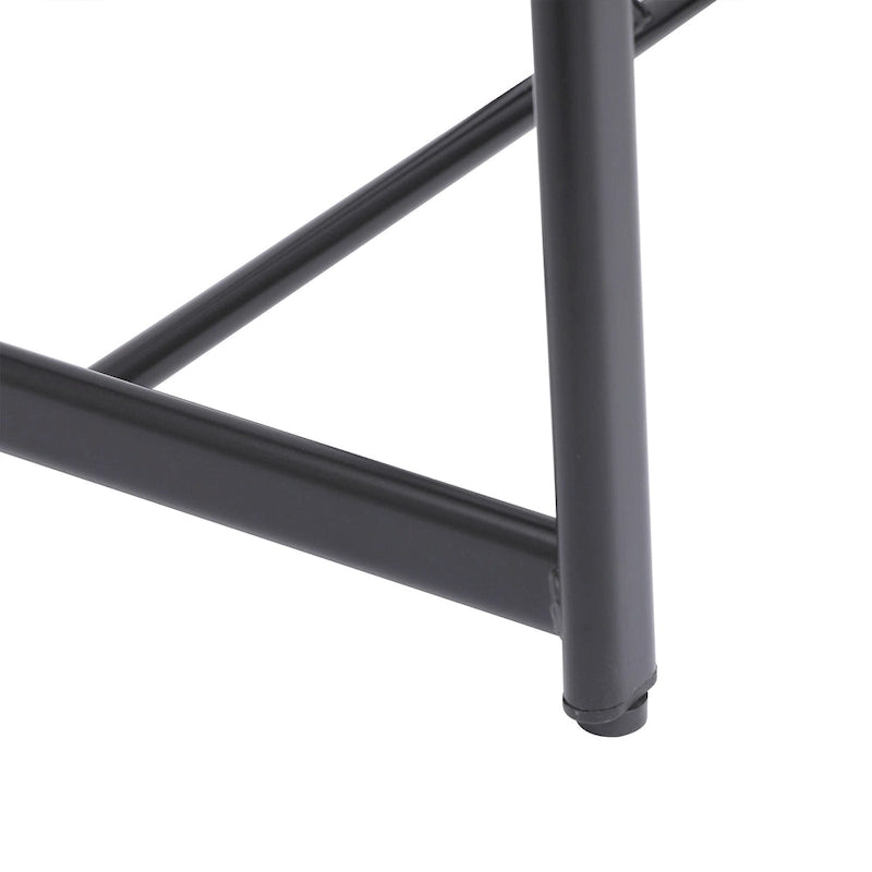 Tabouret de bar 27H - Lot de 3 tabourets de bar ronds en bois avec repose-pieds, assemblage facile, pour salle à manger, cuisine