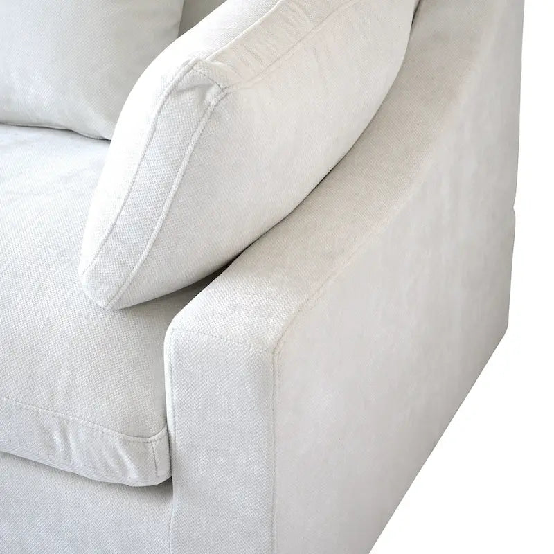 Canapé modulaire sectionnel Cloud, canapé surdimensionné en U de 303 cm avec chaises longues et poufs pour salon