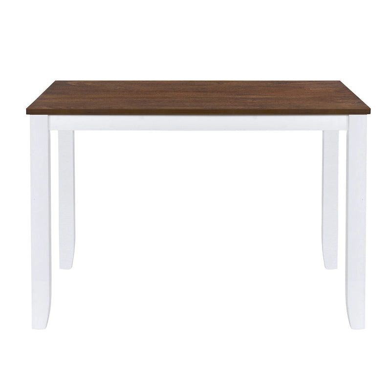 Ensemble table et chaises en bois 5 pièces, ensemble de salle à manger de cuisine pour 4 avec table rectangulaire et 4 chaises rembourrées à dossier en X