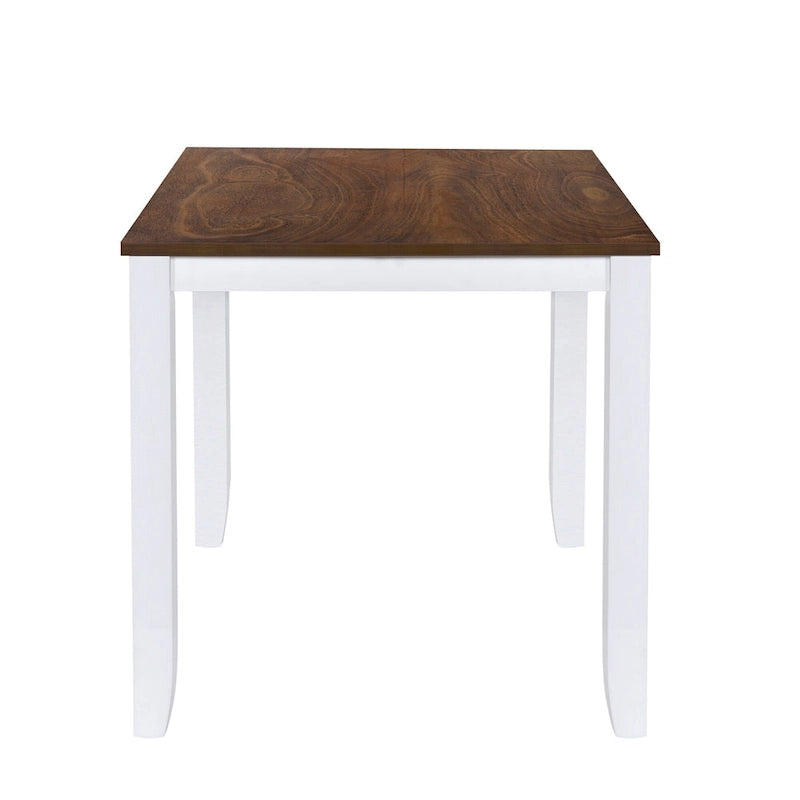 Ensemble table et chaises en bois 5 pièces, ensemble de salle à manger de cuisine pour 4 avec table rectangulaire et 4 chaises rembourrées à dossier en X