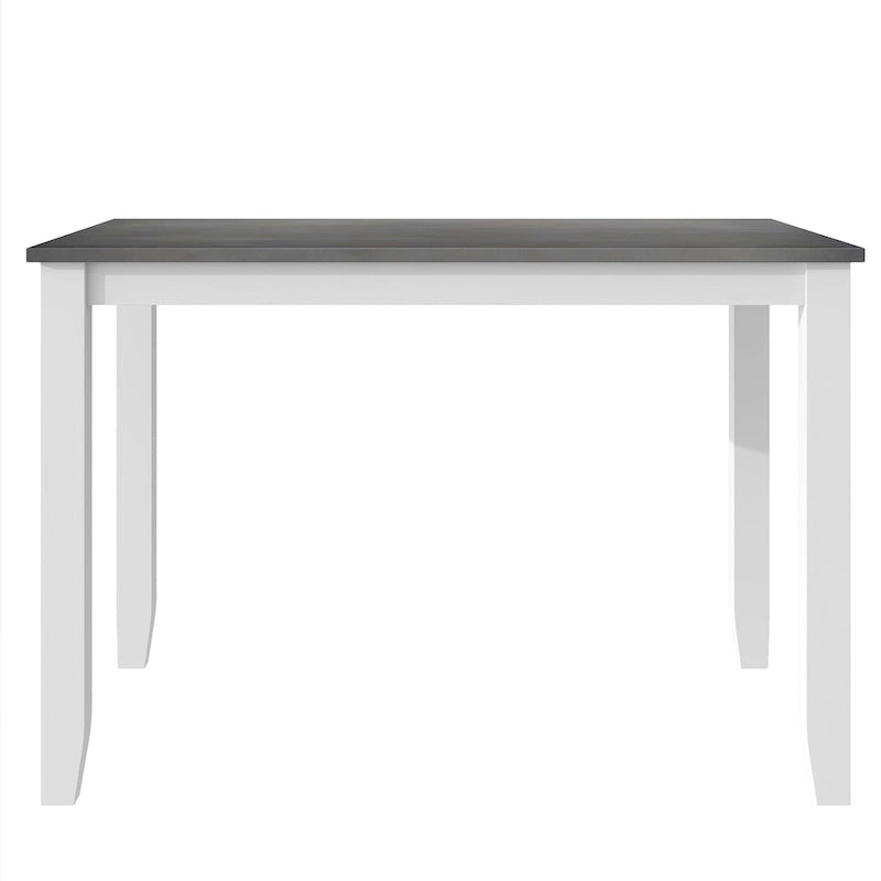 Ensemble table et chaises en bois 5 pièces, ensemble de salle à manger de cuisine pour 4 avec table rectangulaire et 4 chaises rembourrées à dossier en X