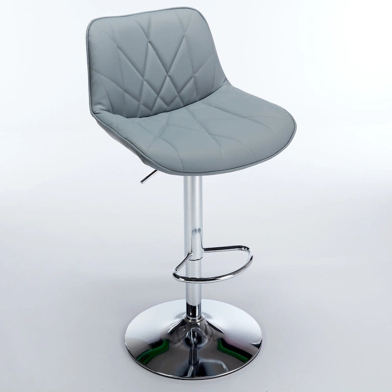 Lot de 2 tabourets de bar pivotants, chaises de bar hautes avec dossier, chaises d'îlot de cuisine avec comptoir rembourré