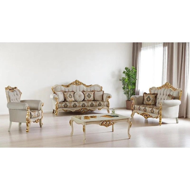 Ensembles de salon 3 pièces Cadenza : 1 canapé, 1 causeuse, 1 fauteuil