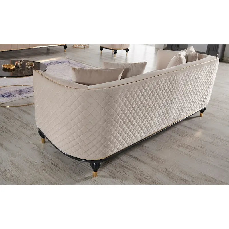 Kayo Ensembles de 4 pièces pour salon 1 Canapé 1 Causeuse 2 Fauteuils