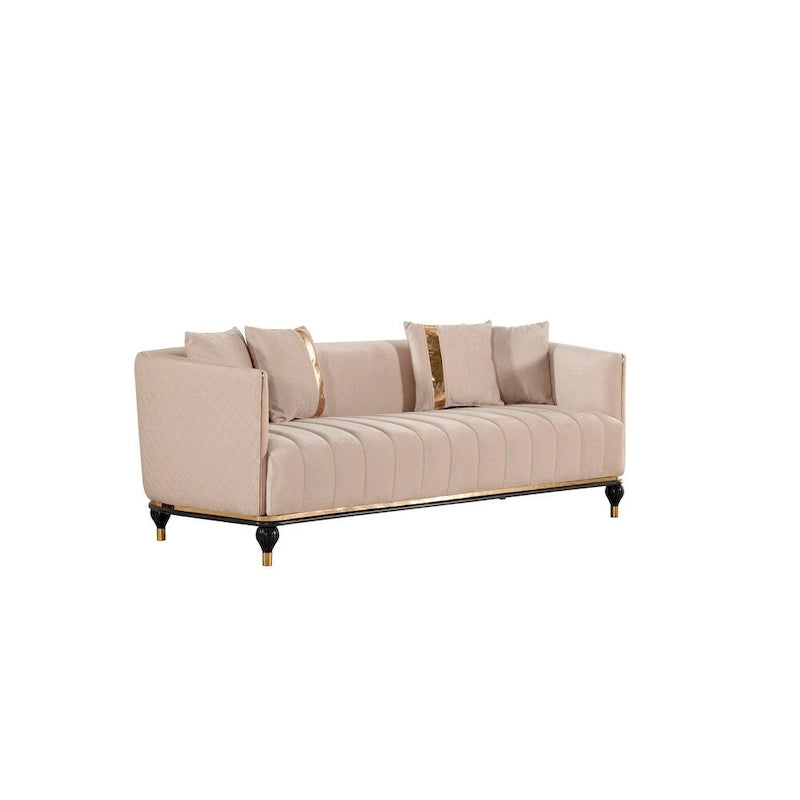 Kayo Ensembles de 4 pièces pour salon 1 Canapé 1 Causeuse 2 Fauteuils