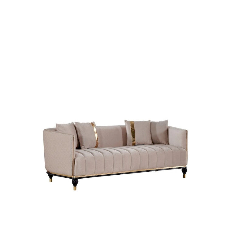 Kayo Ensembles de 4 pièces pour salon 1 Canapé 1 Causeuse 2 Fauteuils
