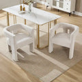 Lot de chaises de salle à manger confortables en tissu pour différents espaces