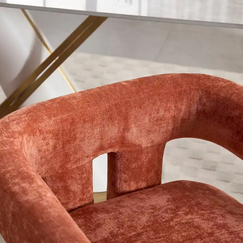 Lot de chaises de salle à manger confortables en tissu pour différents espaces