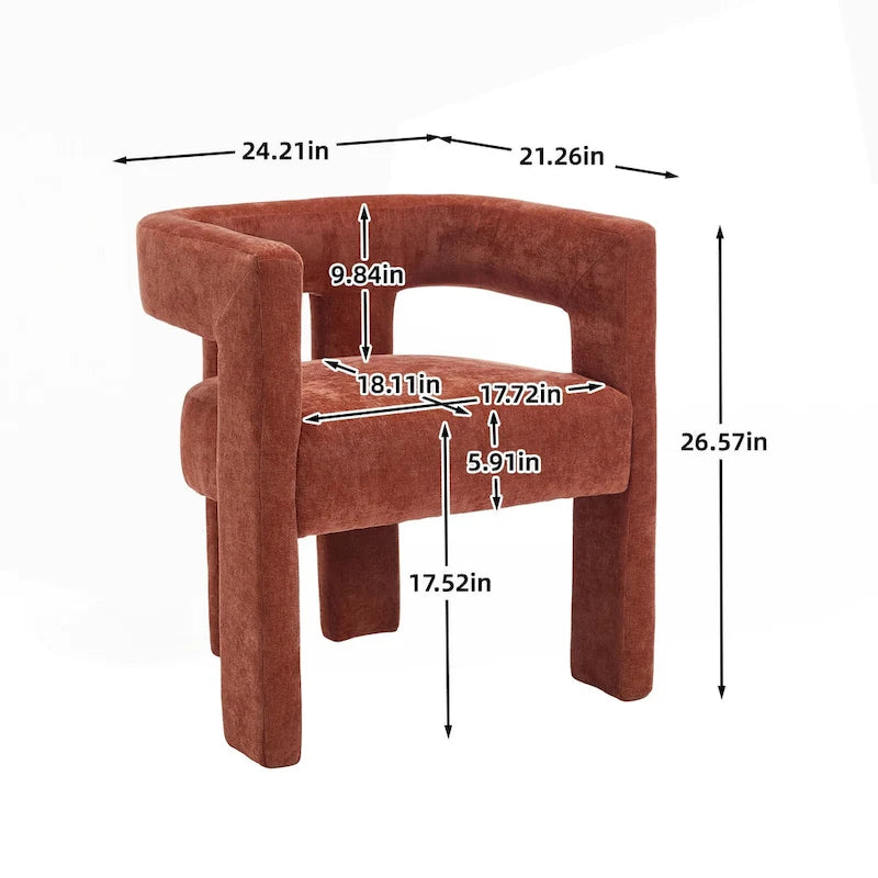 Lot de chaises de salle à manger confortables en tissu pour différents espaces