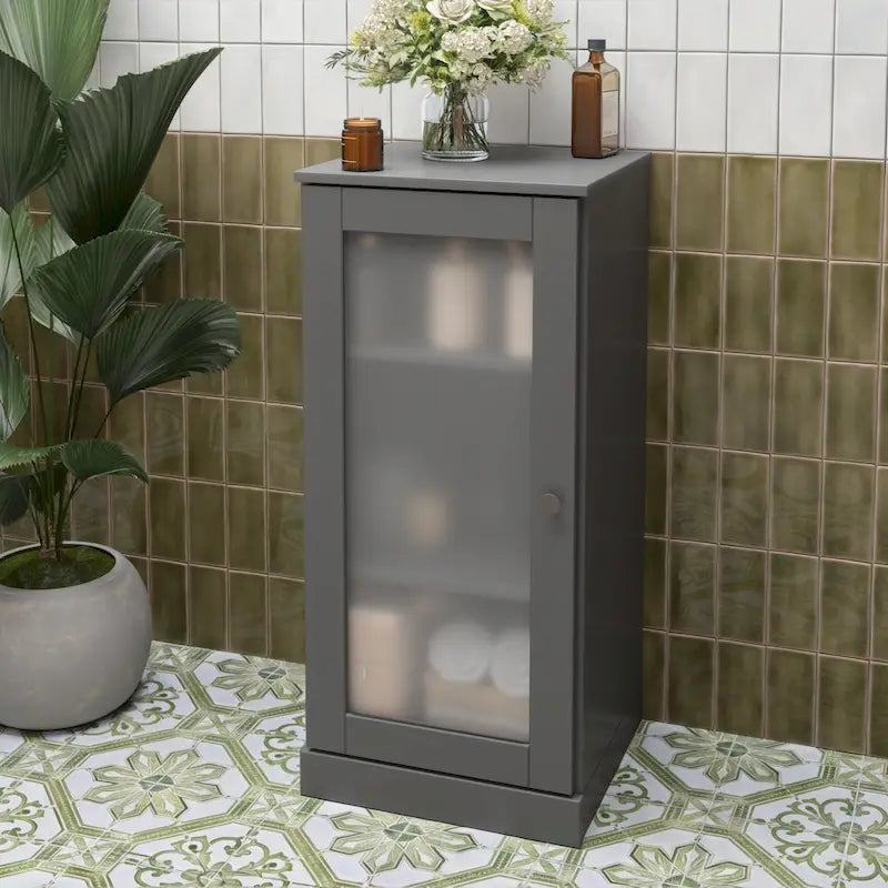 Meuble sous-vasque 100 % bois massif 42 cm avec portes en option par Palace Imports