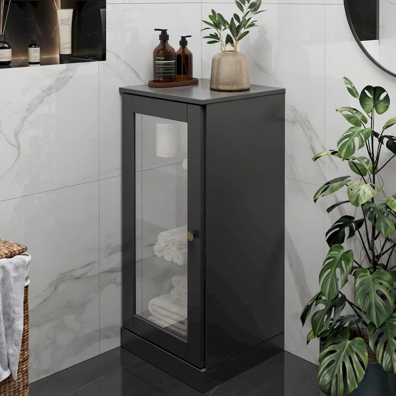 Meuble sous-vasque 100 % bois massif 42 cm avec portes en option par Palace Imports