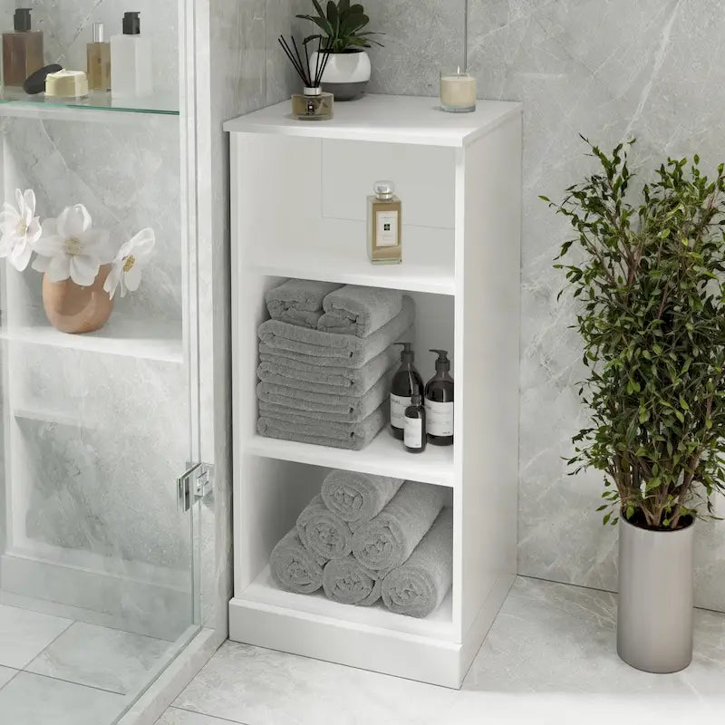 Meuble sous-vasque 100 % bois massif 42 cm avec portes en option par Palace Imports