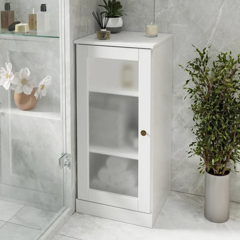 Meuble sous-vasque 100 % bois massif 42 cm avec portes en option par Palace Imports