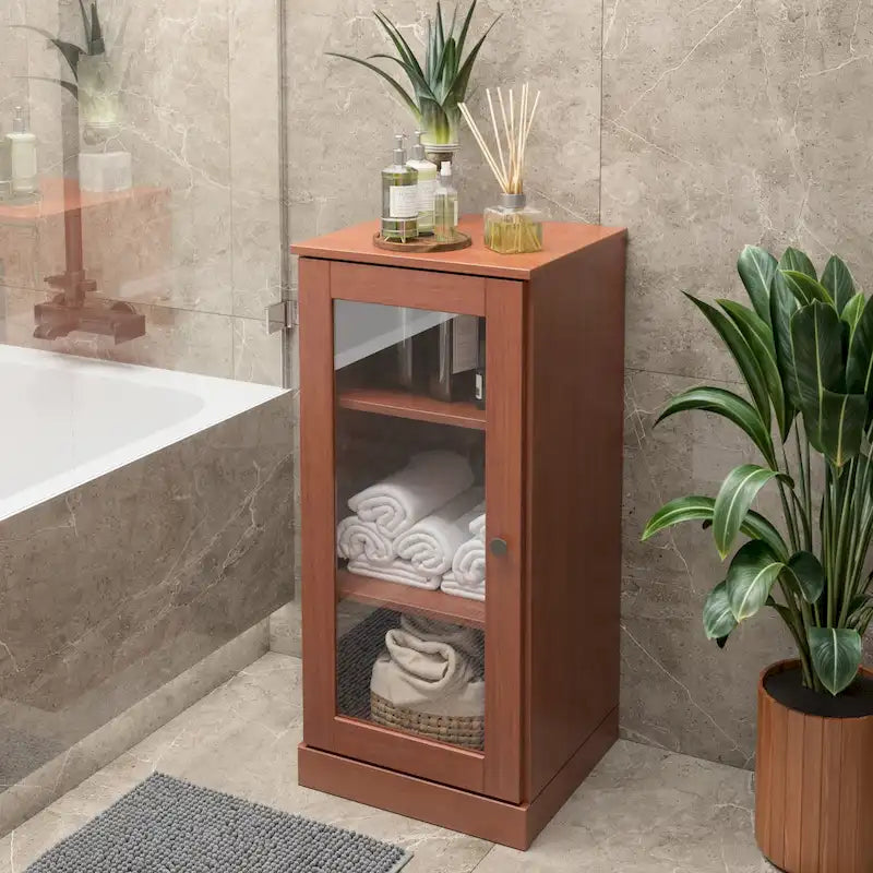 Meuble sous-vasque 100 % bois massif 42 cm avec portes en option par Palace Imports