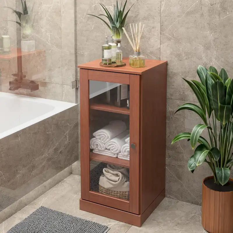 Meuble sous-vasque 100 % bois massif 42 cm avec portes en option par Palace Imports