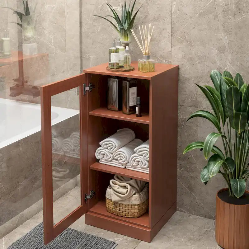 Meuble sous-vasque 100 % bois massif 42 cm avec portes en option par Palace Imports