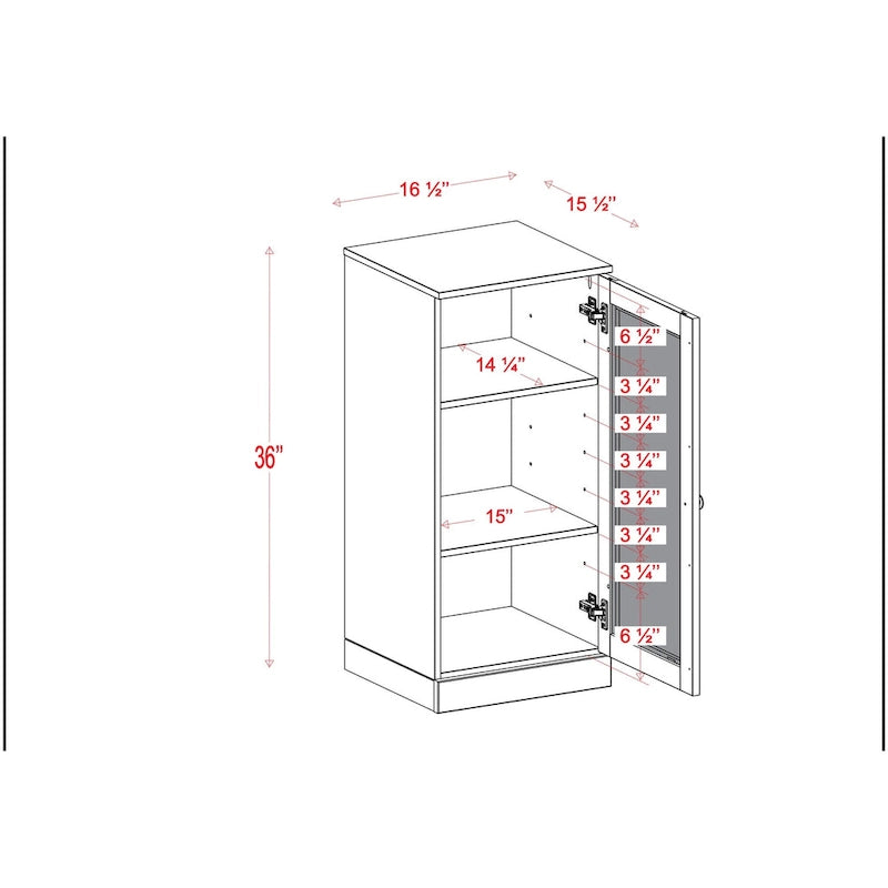 Meuble sous-vasque 100 % bois massif 42 cm avec portes en option par Palace Imports