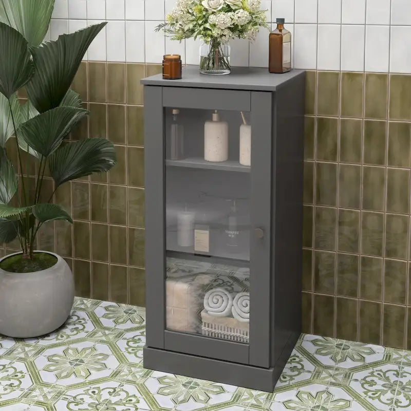 Meuble sous-vasque 100 % bois massif 42 cm avec portes en option par Palace Imports