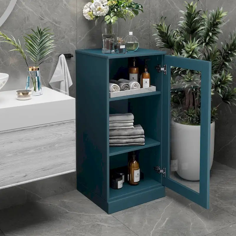 Meuble sous-vasque 100 % bois massif 42 cm avec portes en option par Palace Imports