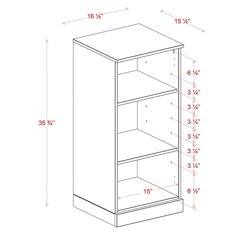 Meuble sous-vasque 100 % bois massif 42 cm avec portes en option par Palace Imports