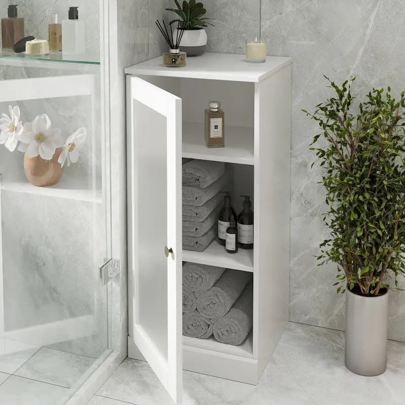 Meuble sous-vasque 100 % bois massif 42 cm avec portes en option par Palace Imports