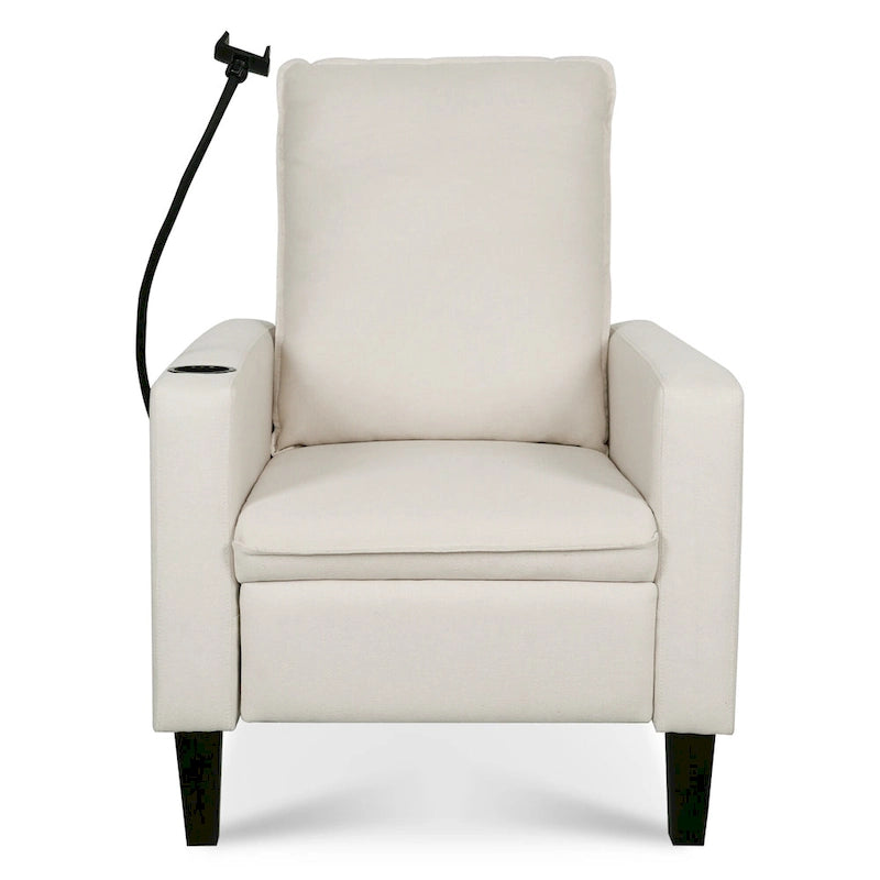 Fauteuils inclinables pour adultes, canapé inclinable réglable avec support de téléphone portable et porte-gobelet