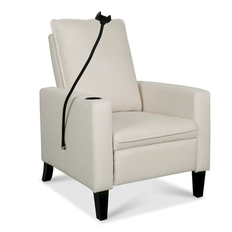 Fauteuils inclinables pour adultes, canapé inclinable réglable avec support de téléphone portable et porte-gobelet