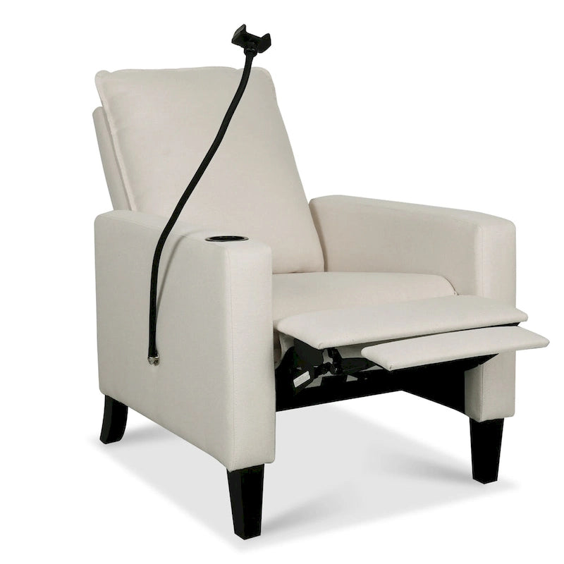 Fauteuils inclinables pour adultes, canapé inclinable réglable avec support de téléphone portable et porte-gobelet