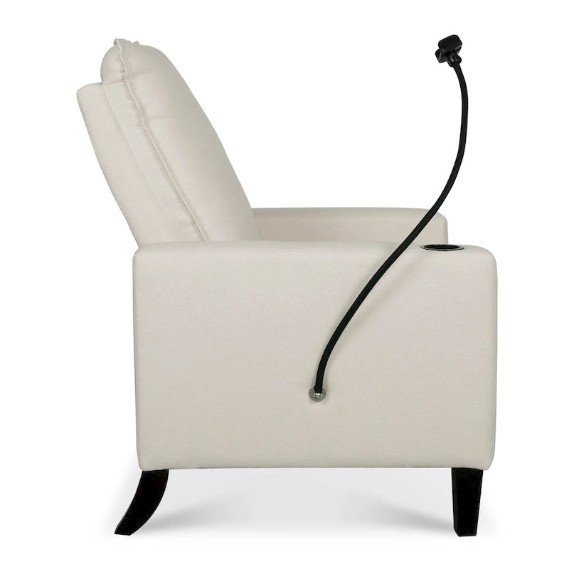 Fauteuils inclinables pour adultes, canapé inclinable réglable avec support de téléphone portable et porte-gobelet
