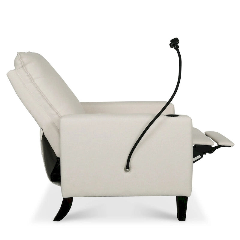 Fauteuils inclinables pour adultes, canapé inclinable réglable avec support de téléphone portable et porte-gobelet
