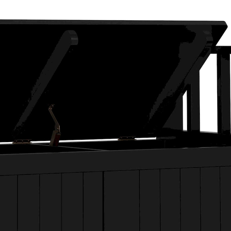WYNDENHALL Normandy Banc de rangement de petite taille en bois massif, 36 po de large, style transitoire