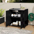 Évier de cuisine d'extérieur mobile, station évier de cuisine modulaire de patio avec armoire