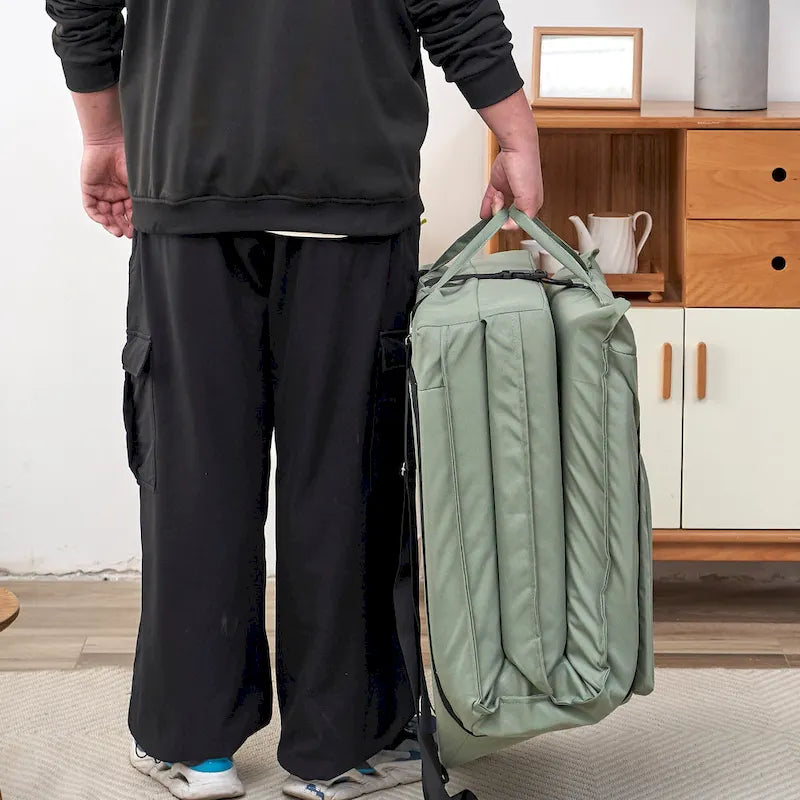 Fauteuil inclinable moderne vert clair de 180 cm de haut, réglable et pliable, avec sac de transport pour les voyages en extérieur
