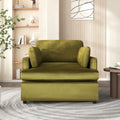 Fauteuil d'appoint Green Modern 37 avec pieds en plastique et oreillers pour le salon