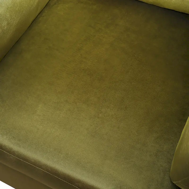 Fauteuil d'appoint Green Modern 37 avec pieds en plastique et oreillers pour le salon