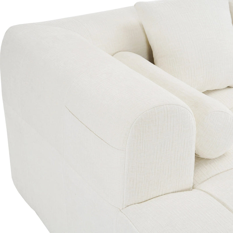 101.2 Canapé modulaire Chenille avec assise profonde, design combinable et structure en mousse haute densité
