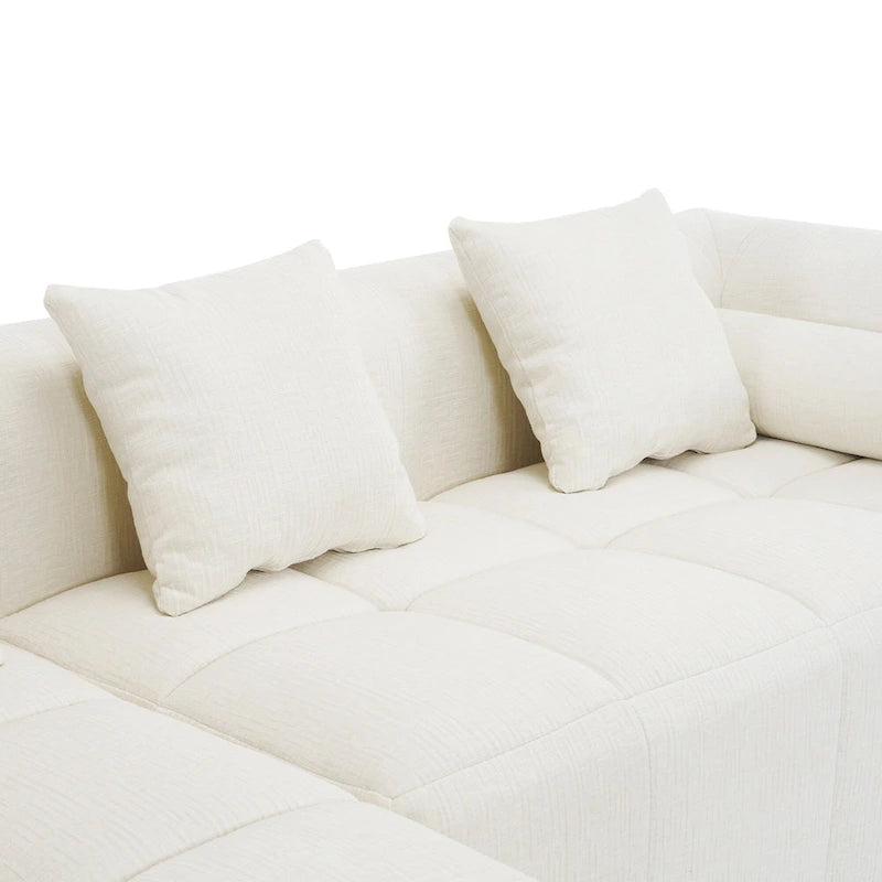 101.2 Canapé modulaire Chenille avec assise profonde, design combinable et structure en mousse haute densité