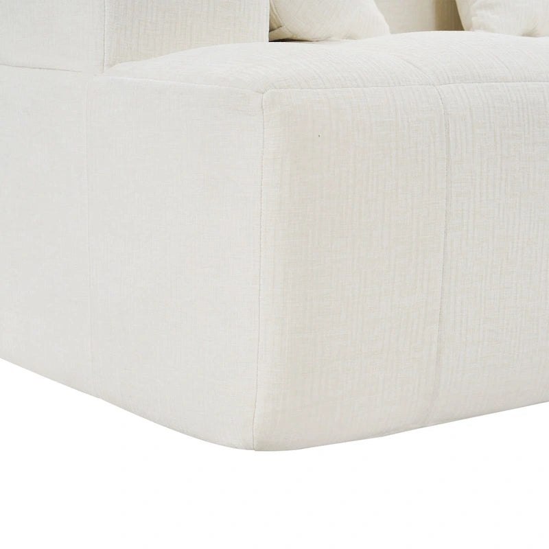 101.2 Canapé modulaire Chenille avec assise profonde, design combinable et structure en mousse haute densité