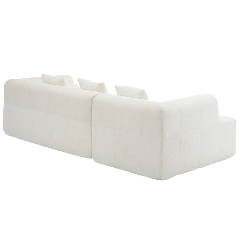 101.2 Canapé modulaire Chenille avec assise profonde, design combinable et structure en mousse haute densité