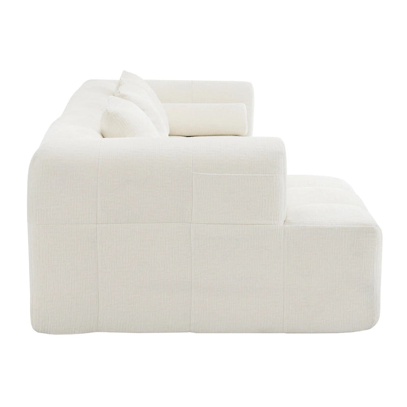 101.2 Canapé modulaire Chenille avec assise profonde, design combinable et structure en mousse haute densité