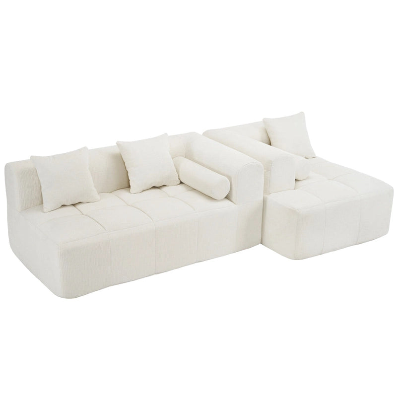 101.2 Canapé modulaire Chenille avec assise profonde, design combinable et structure en mousse haute densité