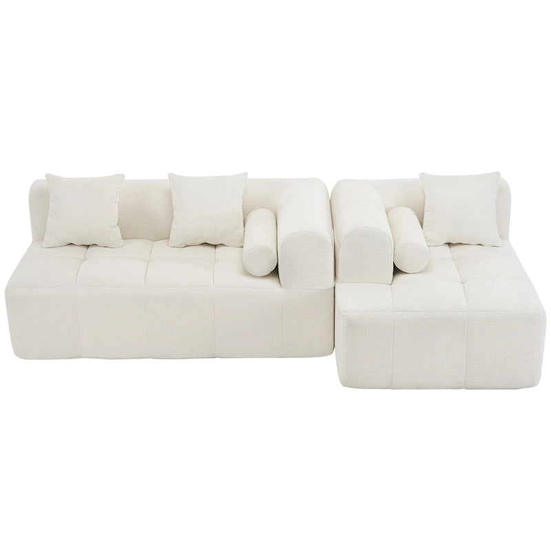 101.2 Canapé modulaire Chenille avec assise profonde, design combinable et structure en mousse haute densité