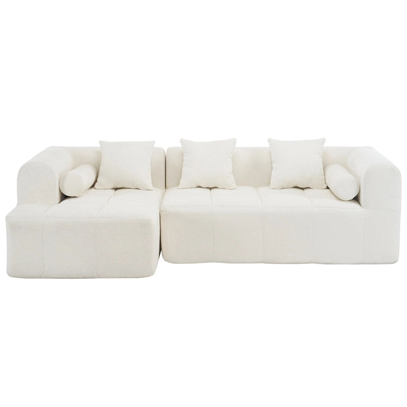 101.2 Canapé modulaire Chenille avec assise profonde, design combinable et structure en mousse haute densité