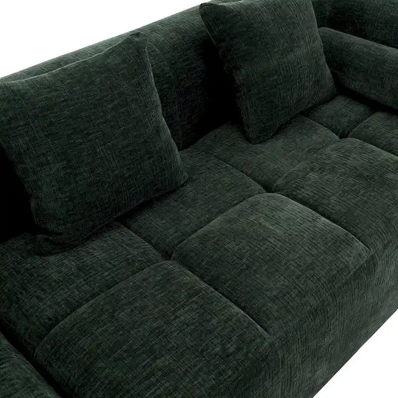101.2 Canapé modulaire Chenille avec assise profonde, design combinable et structure en mousse haute densité
