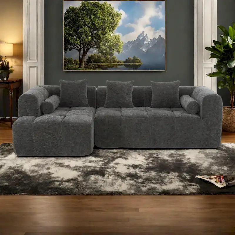 101.2 Canapé modulaire Chenille avec assise profonde, design combinable et structure en mousse haute densité