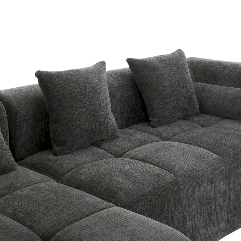 101.2 Canapé modulaire Chenille avec assise profonde, design combinable et structure en mousse haute densité
