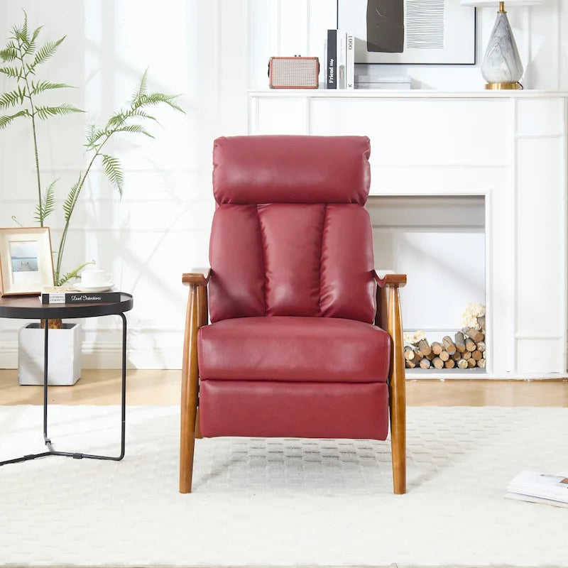 Chaise longue réglable rouge vin 26,38 po